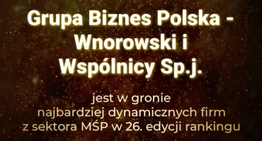 Gazela Biznesu 2025 dla Grupy Biznes Polska