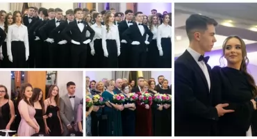 Sto dni do matury. Niezapomniana studniówka uczniów LO w Wysokiem Mazowieckiem [FOTO + VIDEO]