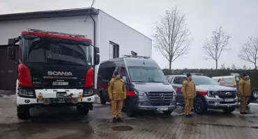 Nowe wozy dla strażaków i podsumowanie roku. Uroczystość w KP PSP w Wysokiem Mazowieckiem [foto]