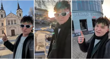 „Turysta z Podlasia” odwiedził Wysokie Mazowieckie. Zobacz, co pokazał [video]