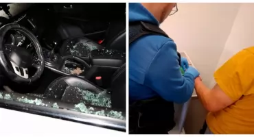 Awantura zakończona aresztem. 32-latek groził rodzinie i demolował samochody [foto]