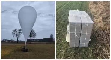 Balony z papierosami w Podlaskiem. Policja przejęła tysiące paczek bez akcyzy [foto]