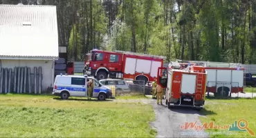 Pożar kurnika w Osipach Lepertowiźnie. W środku było 40 tysięcy sztuk drobiu [FOTO]