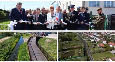 Wysokie Mazowieckie: Nowa kładka nad rzeką Brok oficjalnie otwarta [FOTO + VIDEO]