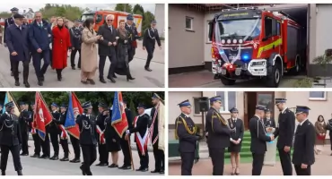 OSP Dąbrowa Wielka z nowym wozem ratowniczo-gaśniczym [FOTO + VIDEO]