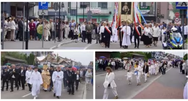 Ulicami Wysokiego Mazowieckiego przeszła procesja Bożego Ciała [FOTO + VIDEO]