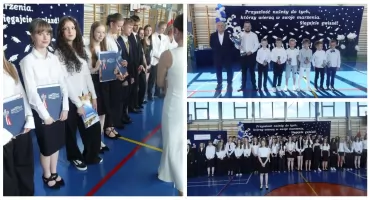 Uroczyste zakończenie roku szkolnego i pożegnanie absolwentów w SP nr 1 w Wysokiem Mazowieckiem [foto]