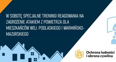 Specjalny Trening Reagowania w powiecie wysokomazowieckim. Jak zachować się podczas ataku z powietrza?